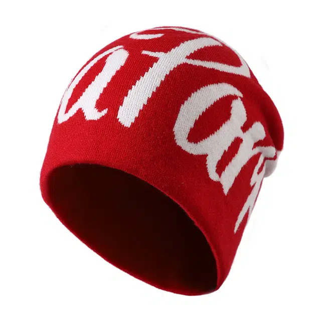 【双面可戴】 俞兆林 美式字母提花针织毛线冷帽双层保暖秋冬季户外登山滑雪徒步防寒护耳包头帽堆堆套头 加厚 绒线帽 男女同款情侣款