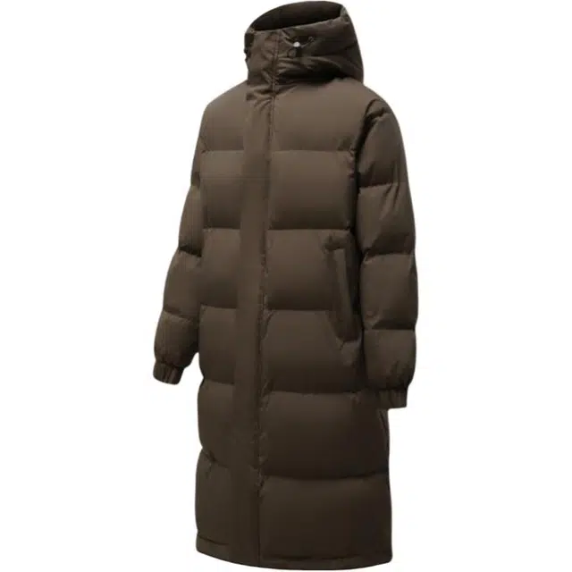 零氏 美式百搭加厚保暖抗寒中长款学院风基础纯色休闲连帽棉服 男女同款