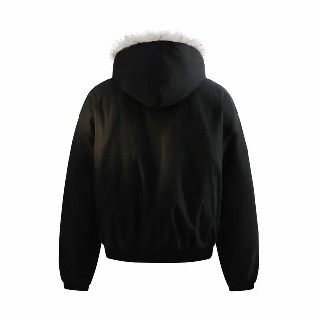 普鲁士多特蒙德 座山雕毛领连帽保暖棉服 男女同款