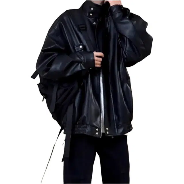 黑马漫画 皮衣外套男款春秋季高级感痞帅美式飞行员夹克 男女同款