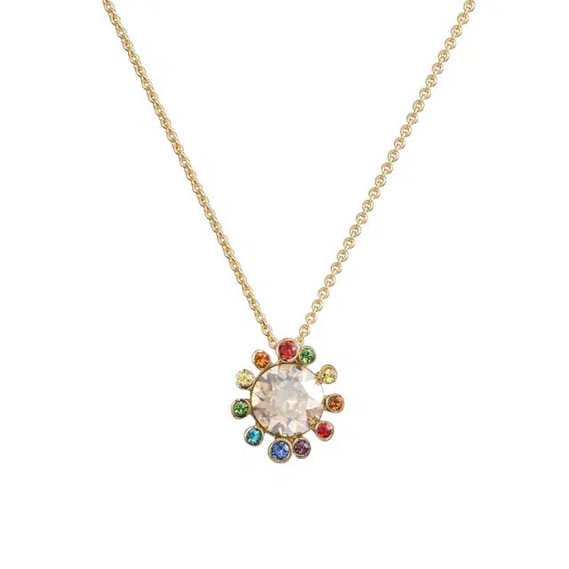 兰盈 海棠花 合金 项链 女款