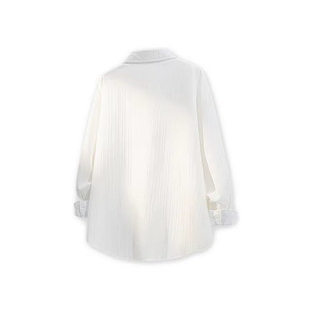 范索米 秋季设计款 肌理垂感简约宽松通勤衬衫内搭外套 男女同款