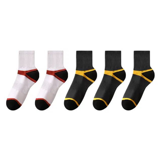 莫代尔 防臭简约吸湿排汗透气中筒袜 男款