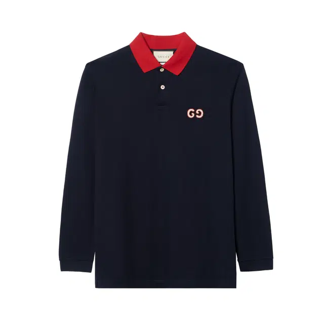 GUCCI FW22 Midnight Blue Polo