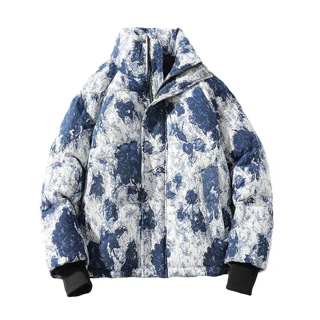 FORHUG Bear Print Down Jacket