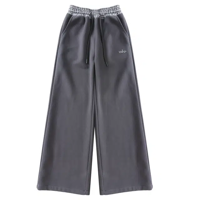 儿童款 木清清针织运动裤 拼色格子百搭简约舒适