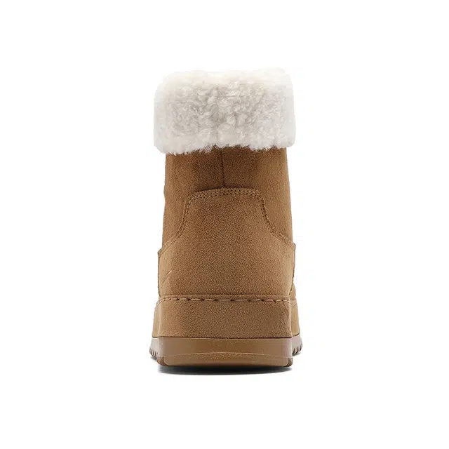 Warrior Snow Boots Warm Mid-Calf Camel