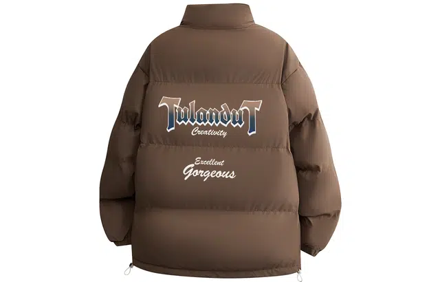 图兰朵 美式高街字母印花棉袄潮流百搭休闲宽松保暖外套棉服 男女同款