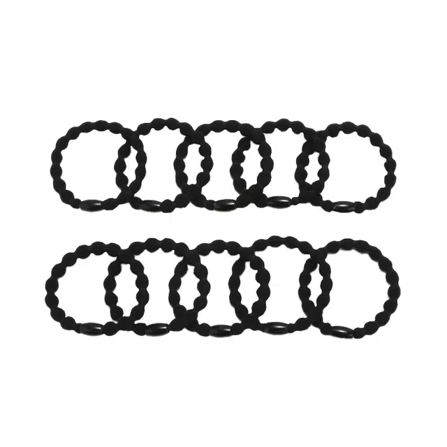 如花梦 高弹力耐用扎头发橡皮筋豆豆 布艺 头绳 女款