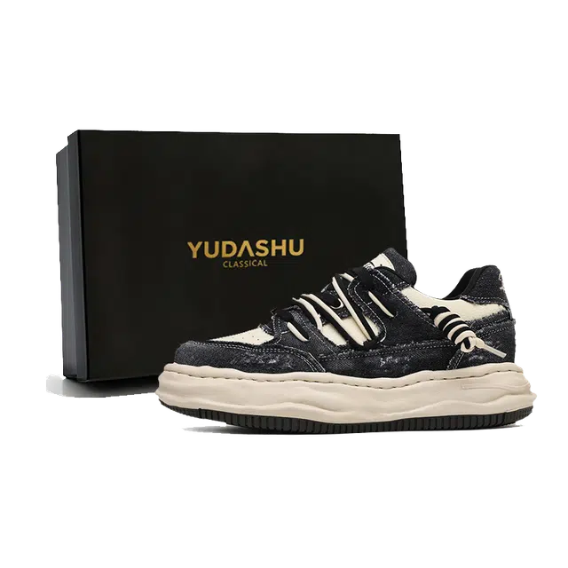 YUDASHU Thick Sole 7CM Hidden Height Increase Sneakers