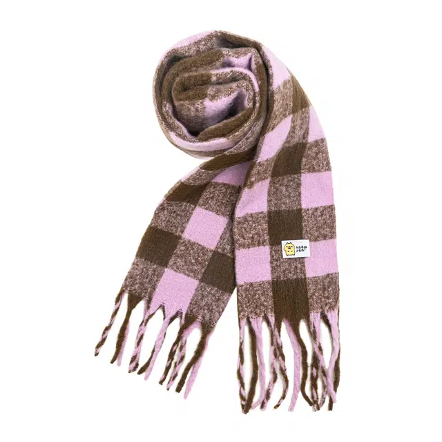 卡皮巴拉小黄豚 百搭长款加厚防风出行必备超艳氛围感文艺流苏设计时尚 聚酯纤维 绒线围巾 男女同款情侣款