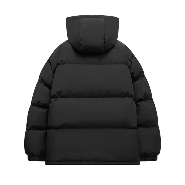 棉基因 可脱卸帽纯色保暖简约高街工装通勤学院风长袖棉服 男女同款