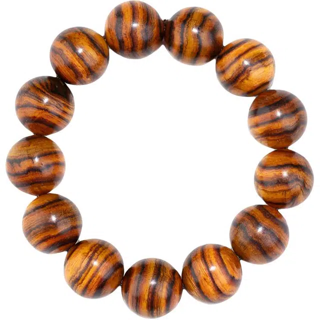 仙源 国潮极简原创主义文玩佛珠 八方来财盘玩新宠 念珠转运好运 花梨木 手串 男女同款情侣款