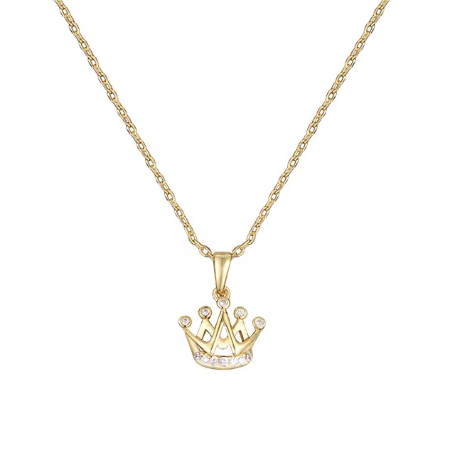 兰盈 皇冠轻奢小众 环保合金 项链 男女同款情侣款