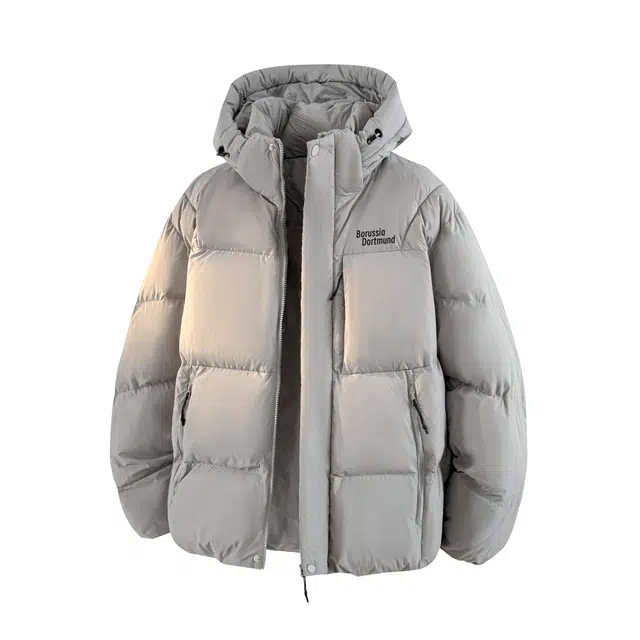 普鲁士多特蒙德 简约连帽百搭保暖通勤棉服 男女同款