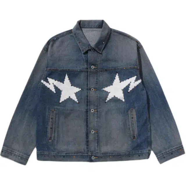 A Bathing Ape FW25 Color Stone Denim Jacket
