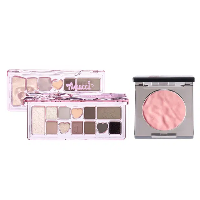 唯资 唯资眼影盘唇泥组合彩妆套装 不晕染自然滋润提亮肤色修饰肤色