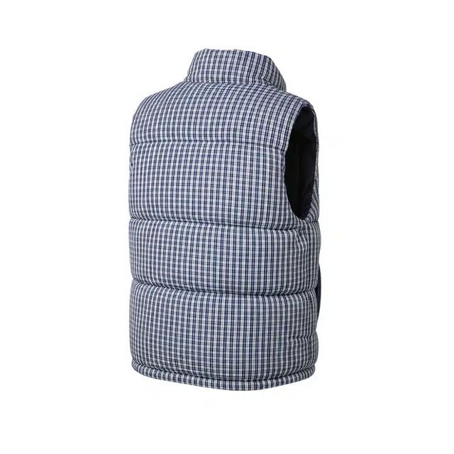 卡皮巴拉小黄豚 美式复古高街解构拼接氛围感卡通仿刺绣字母印花街头嘻哈痞帅宽松格纹叠穿无袖坎肩户外通勤保暖舒适立领棉衣外套马甲 男女同款