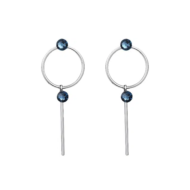 兰盈 圆环轻奢小众 奥地利水晶 耳环 女款