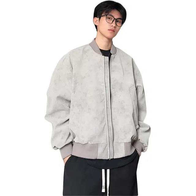 宝米卡 美式复古春秋潮牌痞帅机车皮衣 男女同款