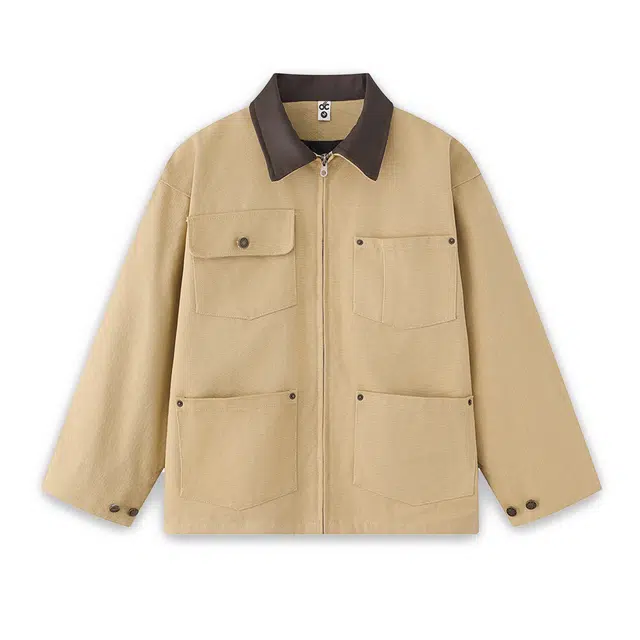 范索米 秋款美式街头休闲潮流工装夹克外语情侣 男女同款