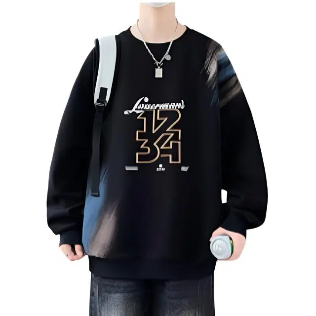 木木兔 经典潮牌美式高街长袖男生秋冬潮流穿搭冬天轻奢百搭冬季衣服国潮宽松时尚简约流行上衣卫衣 男女同款