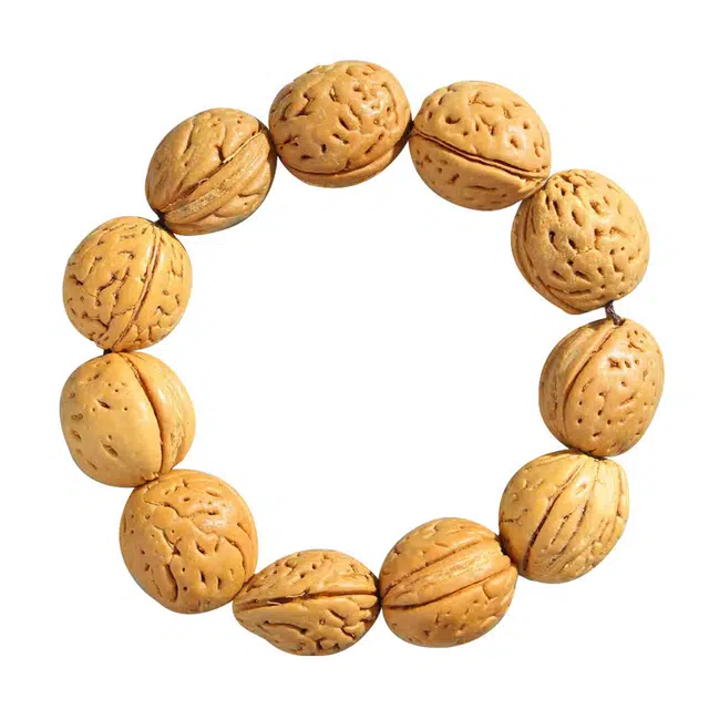 琛宬 素圈转运串珠吉祥纳福平安桃避烦恼核家安宁新中式国潮文艺复古平安喜乐招财文玩盘玩佛珠简约大气#好运 桃核 手串 男款