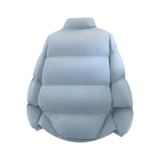 巴塞罗那足球俱乐部 美式复古高街简约纯色基础款品牌印花休闲户外无性别主义日常通勤保暖防寒防风加厚立领羽绒服 男女同款