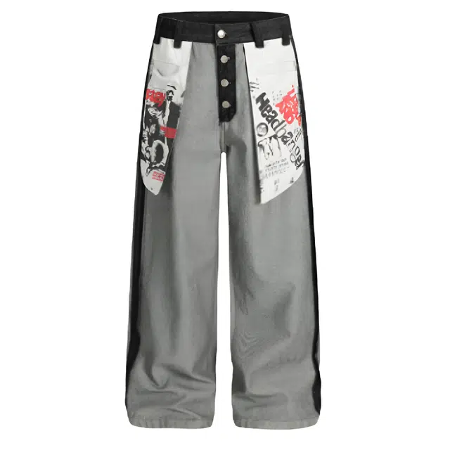 Mumu Rabbit 2025 Fall Retro Cargo Pants