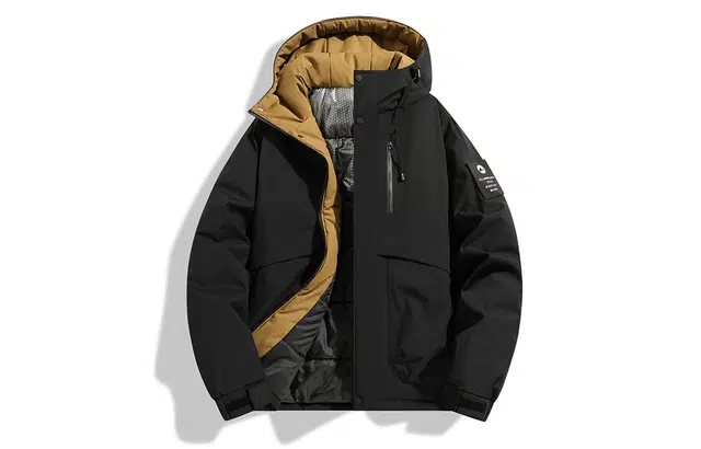 木林森 户外休闲抗寒保暖石墨烯内里防风门襟防小雨日常通勤时尚多口袋设计连帽棉服外套 男女同款