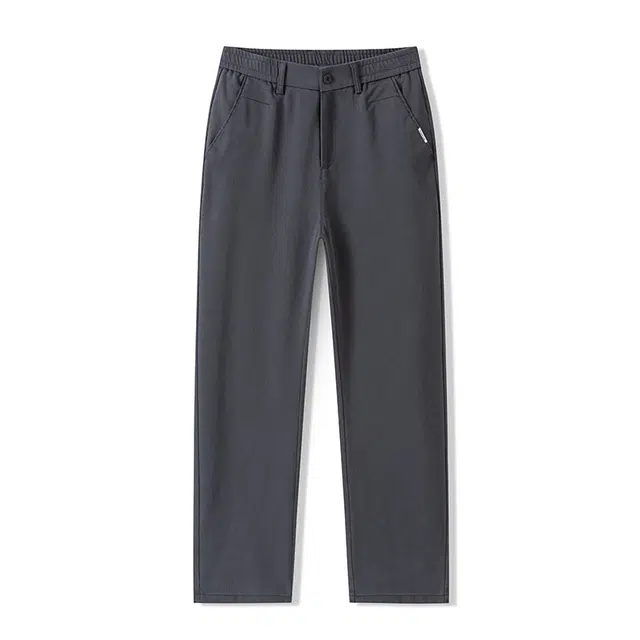 卡丹狄诺 天丝莱赛尔男士秋冬半松紧轻奢品质强水洗长裤直筒裤子男休闲裤 男款