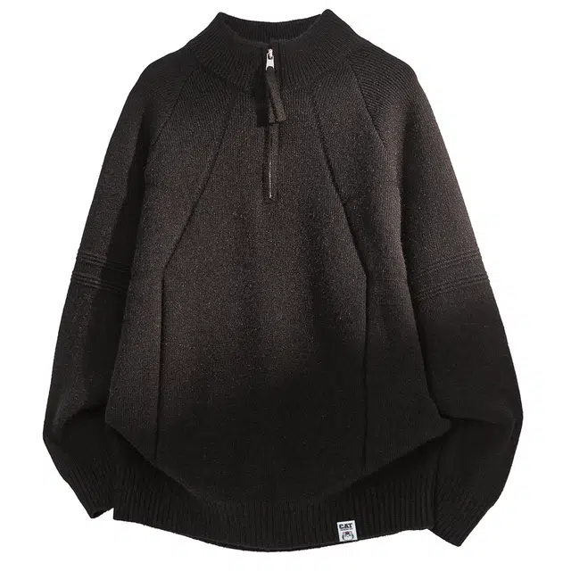 吾皇猫 慵懒风美式复古基础款高街简约百搭套头秋冬款打底衫舒适透气学生党长袖针织冬季保暖上衣内搭休闲半高领毛衣 男女同款