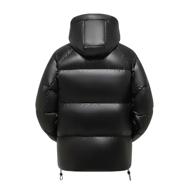 雅鹿 蓄热网布无性别主义纯色简约户外通勤防风保暖休闲百搭加厚柔软舒适连帽面包羽绒服 男女同款