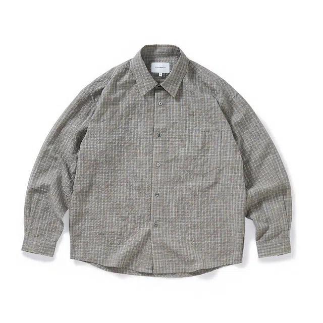 714STREET Vintage Plaid Shirt Sand