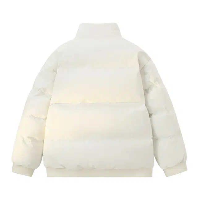 巴塞罗那足球俱乐部 国潮民族风花色插色拼接印花设计宽松休闲拉链开衫面包服棉衣复古学院风立领棉服 男女同款