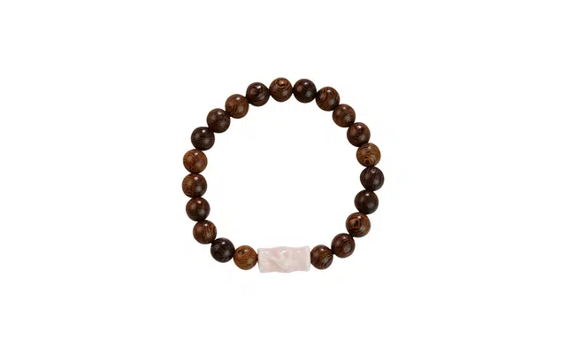 【节节高升】 迎百宝 平安顺遂 国潮转运珠招财纳福复古手饰手链新中式文玩陶瓷上岸文艺串珠 鸡翅木 木作手串 男女同款情侣款