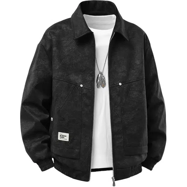 爱爸爸 美式时尚舒适百搭设计感都市夹克 男女同款