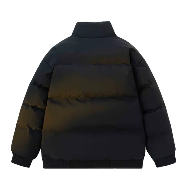 巴塞罗那足球俱乐部 美式休闲基础款字母宽松学院风防风保暖落肩立领长袖棉服 男女同款