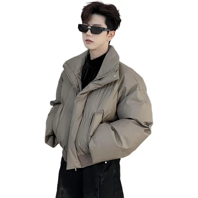 单爵 时尚立领加厚棉衣男棉服 男女同款