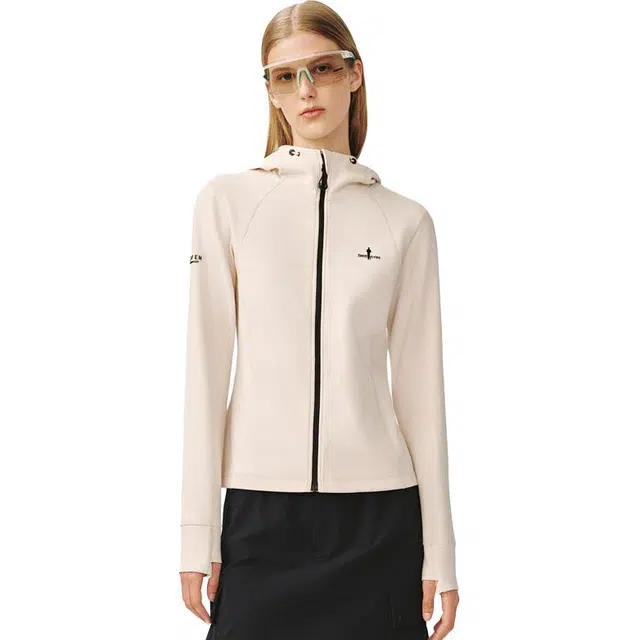 比音勒芬 金秋臻选静默复古老钱风穿搭舒适百搭时尚大气气质都市质感基础中秋福气满满显瘦休闲运动连帽修身夹克外套 女款