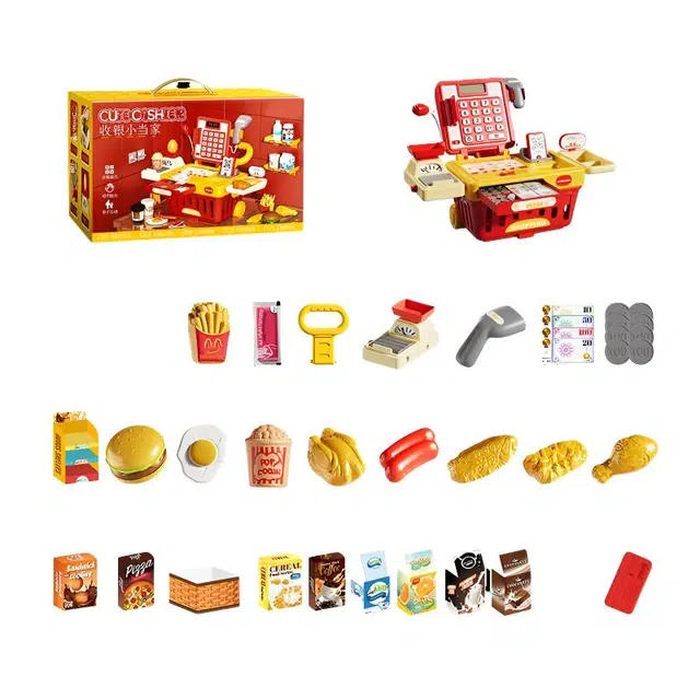 贝杰斯 儿童超市收银机仿真多功能收银台 过家家玩具
