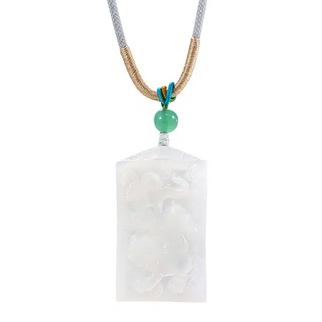 乃瑭 【高品质 吞金貔貅】吉祥如意 国潮上岸好运招财 凤牌平安牌 民族风新中式 四大名玉 岫玉 项链 男女同款情侣款