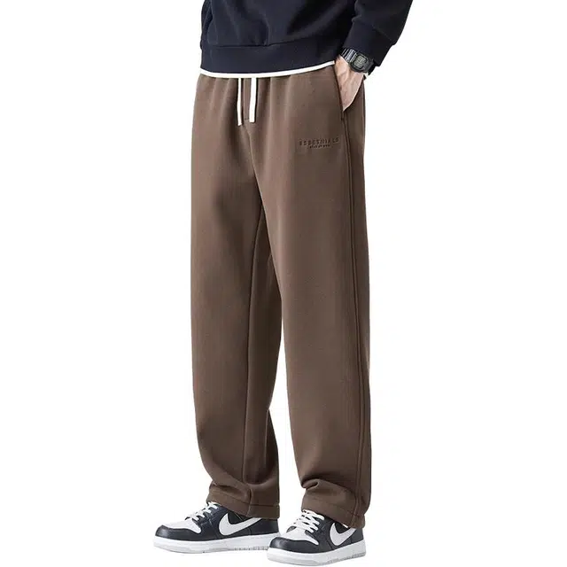 炳盛 美式宽松直筒舒适时尚休闲裤 男女同款