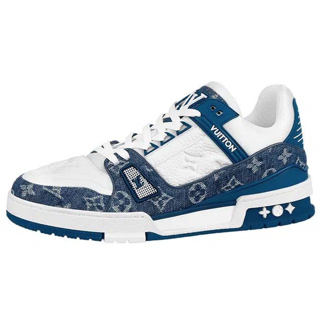 LOUIS VUITTON Trainer Blue White
