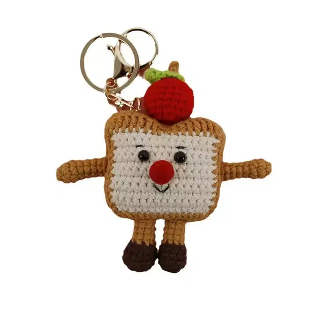 尚先生 布袋香语手工吐司片玩偶 编织线 挂件 男女同款情侣款