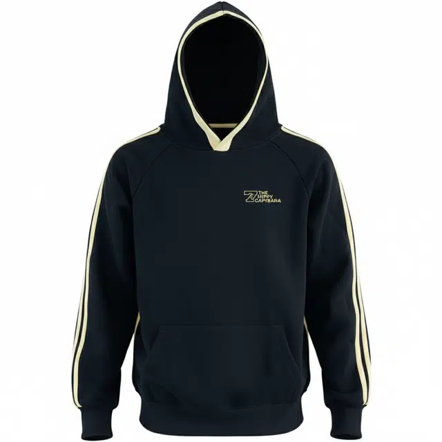 卡皮巴拉小黄豚 美式潮牌复古学院风简约慵懒宽松百搭运动连帽卫衣 男女同款