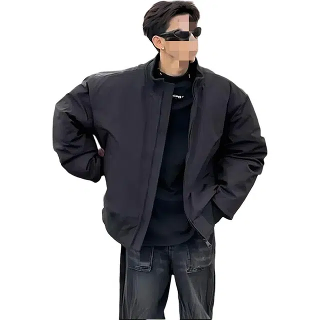 单爵 高街廓形飞行员棉衣夹克棉服 男女同款