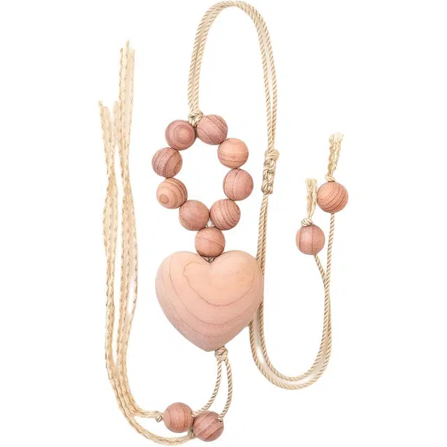 仙源 【旺人缘 招桃花】新中式国风 美好寓意 早日脱单女生甜美恋爱约会精美  生日纪念日 情人赠爱人 崖柏 木作把件 男女同款情侣款