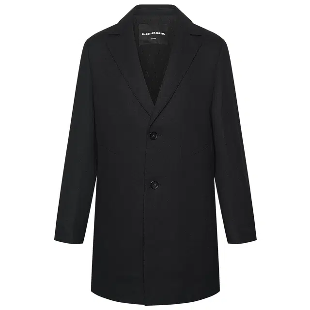 利郎 纯色中长款保暖商务休闲毛呢大衣 男款