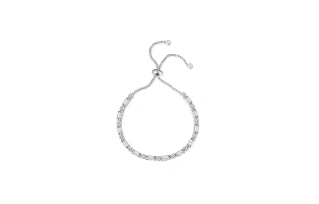 迎百宝 精致超闪几何抽拉式可调节手饰 气质小众时尚简约轻奢百搭高级感个性常百搭 合金 手链 女款